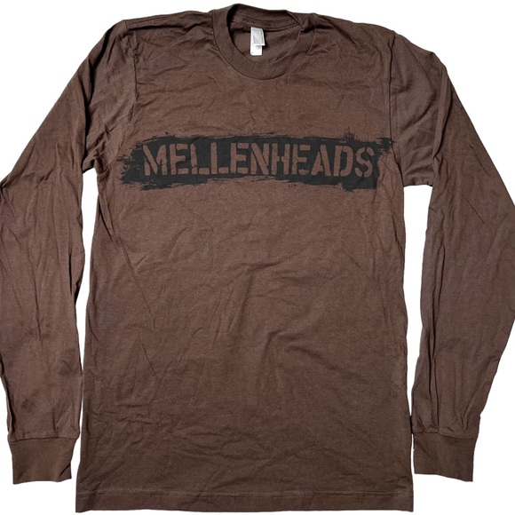 NWOT John Mellencamp Mellenheads Long Sleeve Graphic T-Shirt Brown Unisex S - Picture 1 of 8
